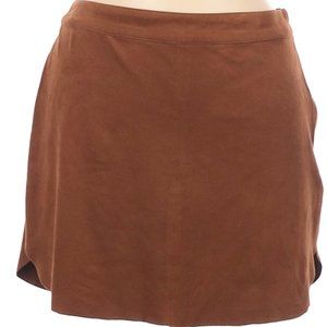 🤎 Super Sexy Dark Tan Faux Suede Mini Skirt - MJ